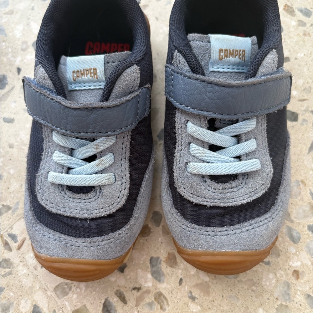 Camper Kids Sneakers - Black, Gray, and Brown